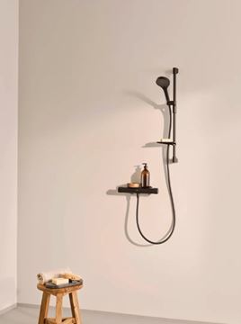 HANSA OPTIMA sprchová nástěnná termostatická baterie, ECO, matná černá 6514020133 Obrázek - fotka