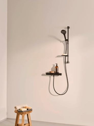 HANSA OPTIMA sprchová nástěnná termostatická baterie, ECO, matná černá 6514020133 Obrázek - fotka