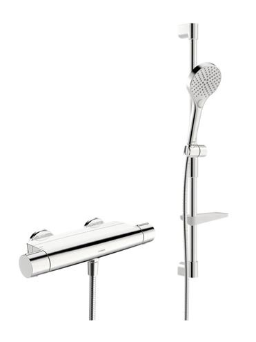 HANSA OPTIMA sprchový set s termostatickou baterií, ruční sprcha, tyč, hadice, chrom 481303310009 Obrázek - Hlavní obrázek