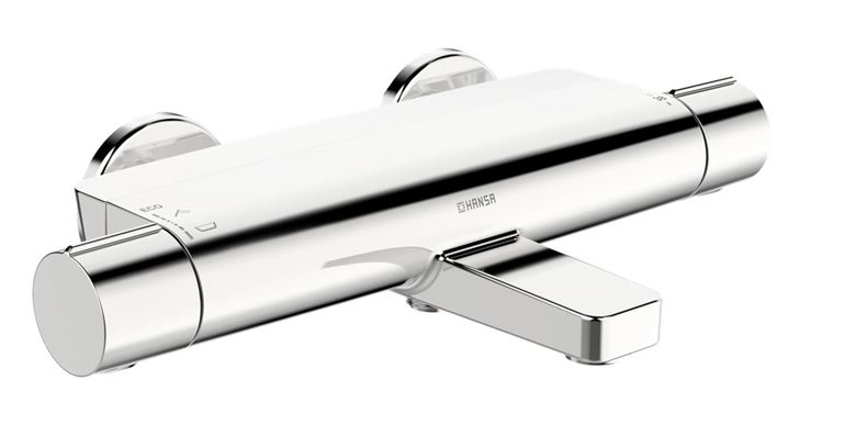 HANSA OPTIMA vanová nástěnná termostatická baterie, s přepínačem, ECO, chrom 65132201 Obrázek - Hlavní obrázek