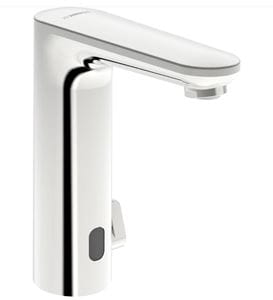 HANSA ELECTRA Safety umyvadlová senzorová baterie s regulací teploty, napájení z baterie, Bluetooth, chrom