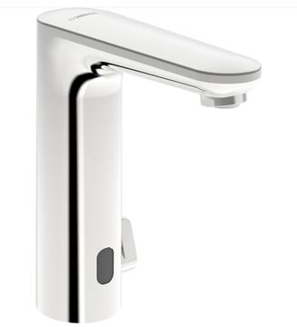 HANSA ELECTRA Safety umyvadlová senzorová baterie s regulací teploty, napájení z baterie, Bluetooth, chrom