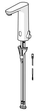 HANSA ELECTRA Safety umyvadlová senzorová baterie s regulací teploty, napájení z baterie, Bluetooth, chrom 93602219 Obrázek - fotka