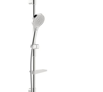 HANSA VIVA sprchová tyč 971 mm s držákem ruční sprchy, mýdlenka, chrom 44130200 Obrázek - fotka