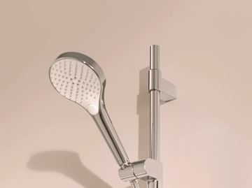 HANSA VIVA sprchová tyč 971 mm s držákem ruční sprchy, mýdlenka, chrom 44130200 Obrázek - fotka
