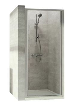 CONCEPT 70 sprchové dveře 80x190 cm, křídlové, stříbrná matná/čiré sklo