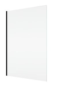 CONCEPT 100 NEW BLACK EDITION boční stěna 80x200 cm, černá/čiré sklo