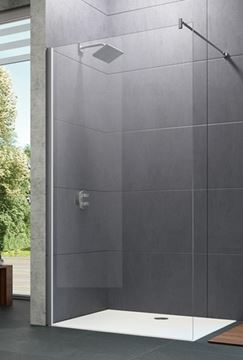HÜPPE DESIGN PURE SW 1100 boční stěna 110x200 cm, černá/čiré sklo 8P1104.123.322 Obrázek - fotka