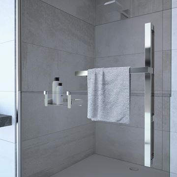 HÜPPE DUPLO PURE stěna walk-in 100x200 cm, chrom/čiré sklo DT0000.C91.322 Obrázek - fotka