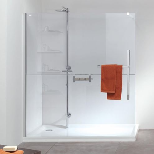HÜPPE DUPLO PURE stěna walk-in 120x200 cm, chrom/čiré sklo DT0002.C91.322 Obrázek - fotka