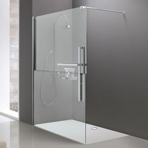 HÜPPE DUPLO PURE stěna walk-in 120x200 cm, chrom/čiré sklo