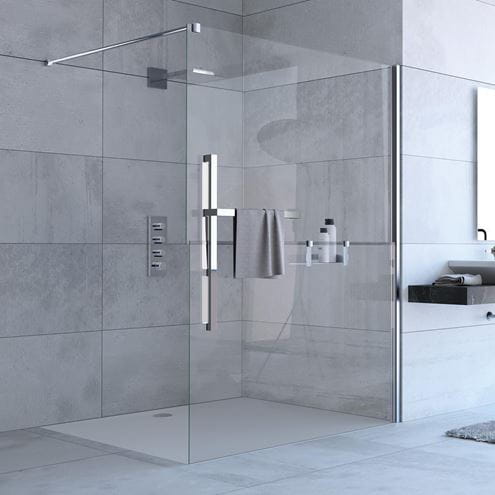 HÜPPE DUPLO PURE stěna walk-in 160x200 cm, chrom/čiré sklo DT0015.C91.322 Obrázek - fotka