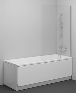 RAVAK PVS1 80 vanová zástěna 80x140 cm, pevná, satin/sklo transparent