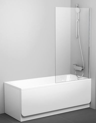 RAVAK PVS1 80 vanová zástěna 80x140 cm, pevná, bright alu/sklo transparent 79840C00Z1 Obrázek - Hlavní obrázek