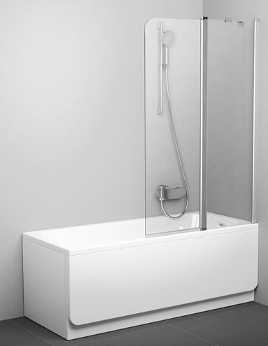 RAVAK CVS2 100 P vanová zástěna 100x150 cm, pravá, lítací, satin/sklo transparent 7QRA0U00Z1 Obrázek - Hlavní obrázek
