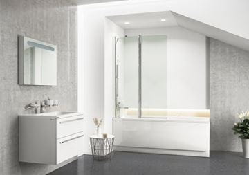 RAVAK CVS2 100 L vanová zástěna 100x150 cm, levá, lítací, bright alu/sklo transparent 7QLA0C00Z1 Obrázek - fotka