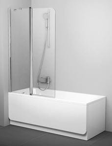 RAVAK CVS2 100 L vanová zástěna 100x150 cm, levá, lítací, bright alu/sklo transparent
