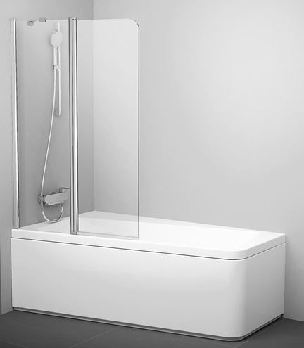 RAVAK 10° CVS2 100 L vanová zástěna 100x150 cm, levá, lítací, bright alu/sklo transparent 7QLA0C03Z1 Obrázek - Hlavní obrázek