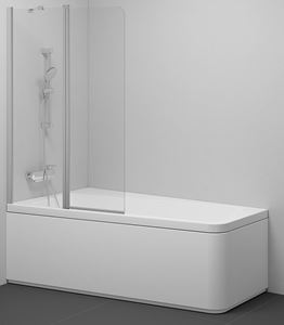 RAVAK 10° CVS2 100 L vanová zástěna 100x150 cm, levá, lítací, satin/sklo transparent