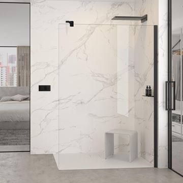 HÜPPE SELECT+ stěna walk-in 100x200 cm, Black Edition/čiré sklo SL0304.123.322 Obrázek - fotka
