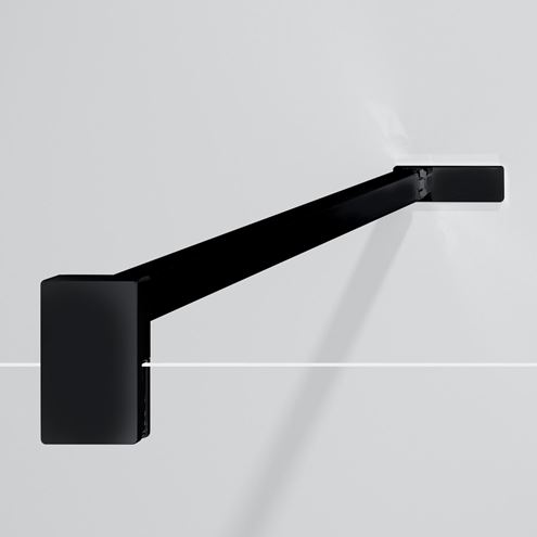 HÜPPE SELECT+ stěna walk-in 110x200 cm, Black Edition/čiré sklo SL0308.123.322 Obrázek - fotka