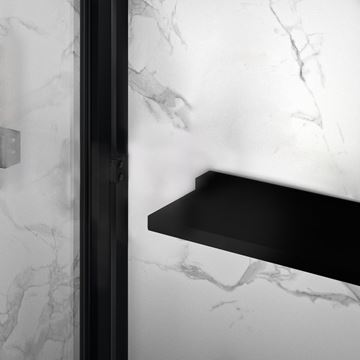 HÜPPE SELECT+ stěna walk-in 75x200 cm, Black Edition/čiré sklo SL0101.123.322 Obrázek - fotka