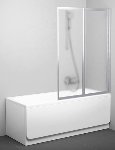 RAVAK VS2 105 vanová zástěna 105x140 cm, skládací, satin/sklo grape 796M0U00ZG Obrázek - Hlavní obrázek