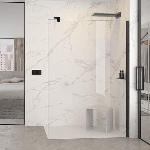HÜPPE SELECT+ stěna walk-in 120x200 cm, Black Edition/čiré sklo SL0305.123.322 Obrázek - fotka