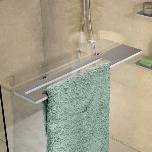 HÜPPE SELECT+ stěna walk-in 100x200 cm, matná stříbrná/čiré sklo SL0104.087.322 Obrázek - fotka