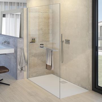 HÜPPE SELECT+ stěna walk-in 75x200 cm, matná stříbrná/čiré sklo SL0101.087.322 Obrázek - fotka