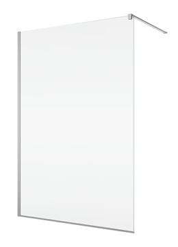 HÜPPE SELECT+ stěna walk-in 110x200 cm, matná stříbrná/čiré sklo