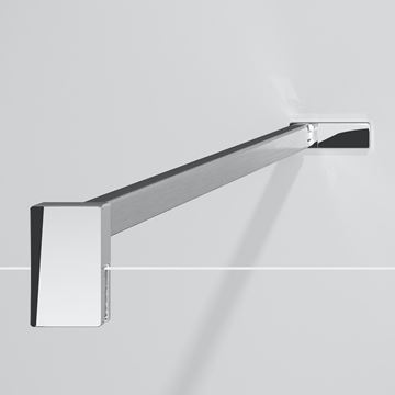 HÜPPE SELECT+ stěna walk-in 130x200 cm, matná stříbrná/čiré sklo SL0309.087.322 Obrázek - fotka