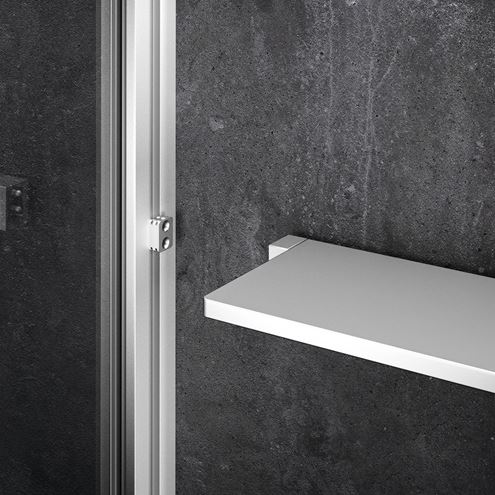 HÜPPE SELECT+ stěna walk-in 160x200 cm, matná stříbrná/čiré sklo SL0307.087.322 Obrázek - fotka