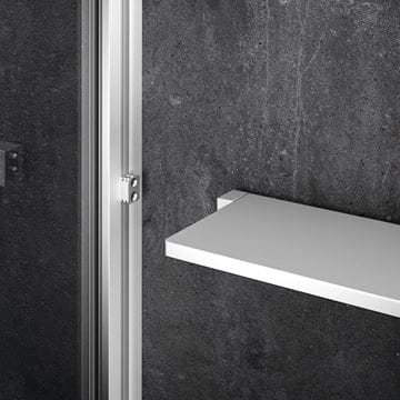 HÜPPE SELECT+ stěna walk-in 90x200 cm, matná stříbrná/čiré sklo SL0203.087.322 Obrázek - fotka