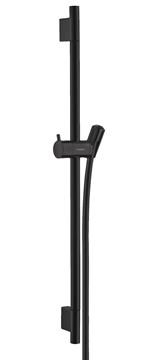 HANSGROHE UNICA S PURO sprchová tyč 718 mm s držákem ruční sprchy, hadice, matná černá