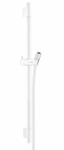 HANSGROHE UNICA S PURO sprchová tyč 718 mm s držákem ruční sprchy, hadice, matná bílá