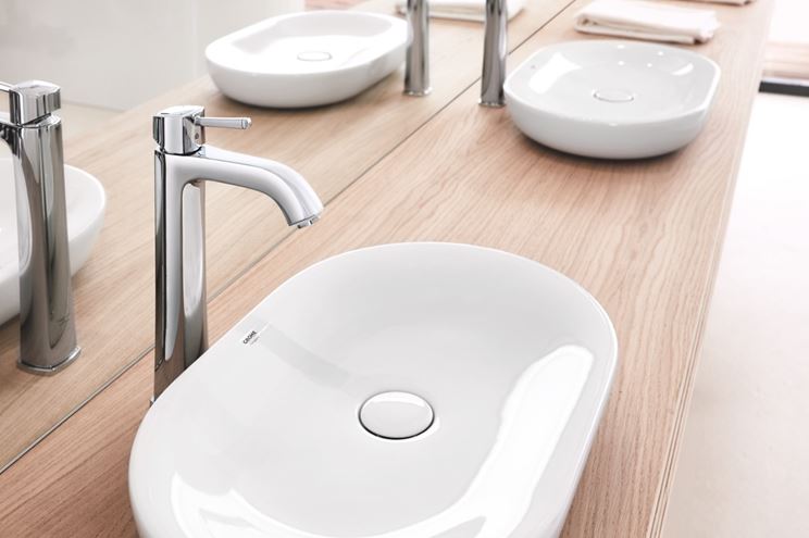 GROHE ESSENCE umyvadlo na desku 60 cm, bez přepadu, PureGuard, alpská bílá 3960800H Obrázek - fotka