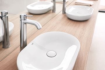 GROHE ESSENCE umyvadlo na desku 60 cm, bez přepadu, PureGuard, alpská bílá 3960800H Obrázek - fotka