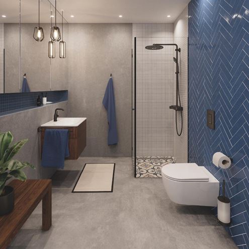 GROHE ESSENCE umyvadlo 60 cm, s otvorem pro baterii a přepadem, PureGuard, alpská bílá 3956500H Obrázek - fotka