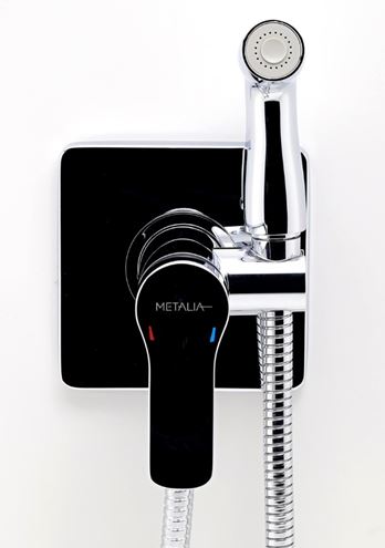 NOVASERVIS METALIA 54 bidetová podomítková baterie, se sprškou, s tělesem, chrom 54211,0 Obrázek - fotka