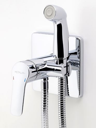NOVASERVIS METALIA 54 bidetová podomítková baterie, se sprškou, s tělesem, chrom 54211,0 Obrázek - fotka