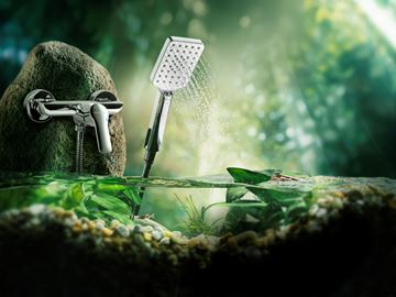 NOVASERVIS METALIA 54 sprchový set s baterií, ruční sprcha, hadice, držák, chrom 54061,0 Obrázek - fotka