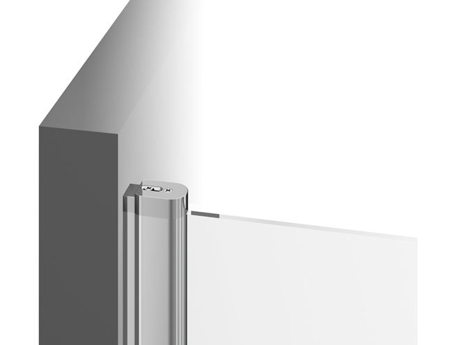 RAVAK CHROME CPS 80 boční stěna 80x195 cm, satin/čiré sklo 9QV40U00Z1 Obrázek - fotka