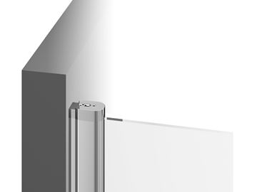 RAVAK CHROME CPS 80 boční stěna 80x195 cm, satin/čiré sklo 9QV40U00Z1 Obrázek - fotka