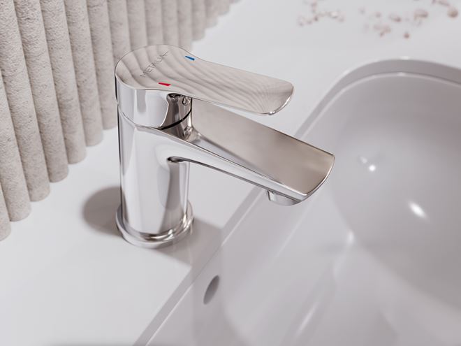 NOVASERVIS METALIA 54 umyvadlová stojánková baterie, s odtokovou soupravou, Eco, chrom 54003,0 Obrázek - fotka