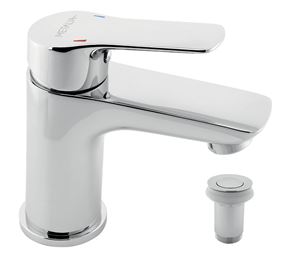NOVASERVIS METALIA 54 umyvadlová stojánková baterie, s odtokovou soupravou, Eco, chrom