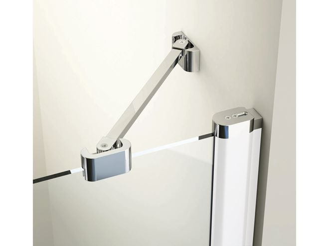 RAVAK CHROME CPS 90 boční stěna 90x195 cm, satin/čiré sklo 9QV70U00Z1 Obrázek - fotka