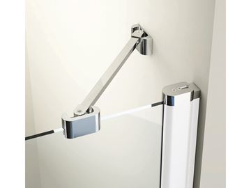 RAVAK CHROME CPS 100 boční stěna 100x195 cm, bright alu/čiré sklo 9QVA0C00Z1 Obrázek - fotka