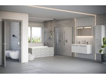 RAVAK CHROME CPS 90 boční stěna 90x195 cm, bright alu/čiré sklo 9QV70C00Z1 Obrázek - fotka
