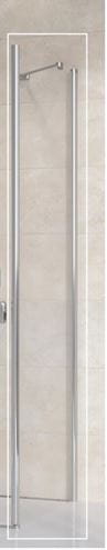 RAVAK CHROME CPS 90 boční stěna 90x195 cm, bright alu/čiré sklo 9QV70C00Z1 Obrázek - Hlavní obrázek